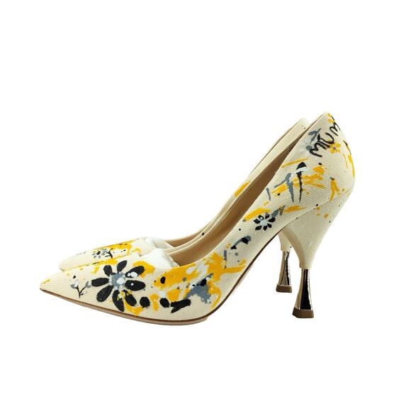 Miu Miu, Classic Pump Heels Shoes, Size 7.5, Multicolor - Picture 4 of 11